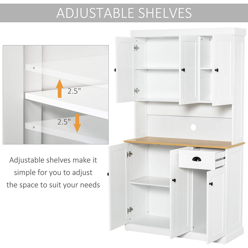 Winston Porter Elov 70" Kitchen Pantry Wayfair